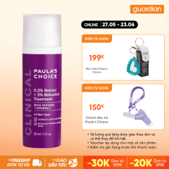 Tinh Chất Da Chống L&atilde;o H&oacute;a Gi&uacute;p Mờ Vết Th&acirc;m V&agrave; Nếp Nhăn Paula's Choice Clinical 0.3% Retinol + 2% Bakuchiol Treatment 30ml