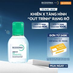 Nước Tẩy Trang Dành Cho Da Hỗn Hợp, Da Dầu & Da Mụn Sébium H2O Bioderma 100Ml