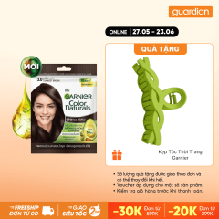Kem Nhuộm Tóc Garnier Color Naturals Crème Riche Màu 3 Darkest Brown Nâu Tự Nhiên 100gr