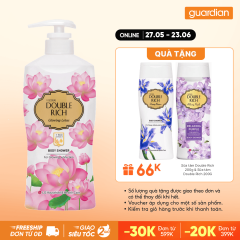 Sữa Tắm Double Rich Glowing Lotus Dưỡng Ẩm Da Hương Hoa Sen 550G