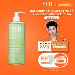 Gel Rửa Mặt Giúp Làm Sạch Và Thông Thoáng Lỗ Chân Lông Dành Cho Da Dầu Mụn SVR Sebiaclear Gel Moussant 400ml