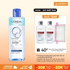 Nước Tẩy Trang 3 In 1 Micellar Làm Sạch Sâu L'Oréal Paris 400Ml