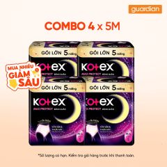 Combo 4 KOTEX BVS DEM DANG QUAN M/L 5M