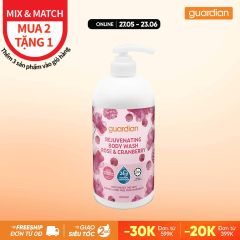 Sữa Tắm Giúp Tái Tạo Da Guardian Rejuvenating Rose & Cranberry Body Wash Hoa Hồng & Nam Việt Quất 1000Ml