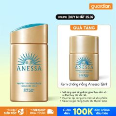 Sữa Chống Nắng Dưỡng Da Kiềm Dầu Bảo Vệ Hoàn Hảo Anessa Perfect Uv Sunscreen Skincare Milk Spf50+ Pa++++ 60Ml