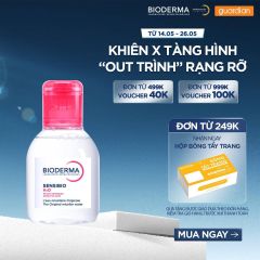 Nước Tẩy Trang H2O Dành Cho Da Nhạy Cảm Sensibio Bioderma 100Ml