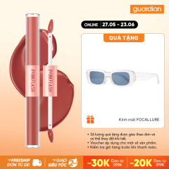 Son Kem Tint Lì 2 Đầu Pinkflash Duo PF-L13 #V08 Đỏ Gạch Ánh Nâu - Đỏ Mận 2.8gr