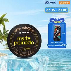Sáp Vuốt Tóc Giữ Nếp Và Ít Bóng Tóc X-Men Salon Solution Matte Pomade 70gr