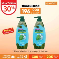 Dầu Gội Palmolive Kèm Dầu Xả Chiết Xuất Bạc Hà Tự Nhiên Cho Cảm Giác Mát Lạnh & Tươi Mới 600ml