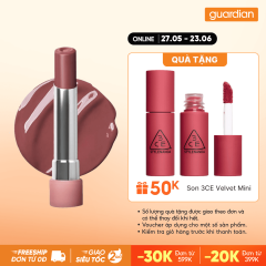 Son Bóng Dưỡng Môi 3CE Glazy Lip Glow #36 Double Grape - Nâu Nho Khô 5G
