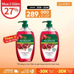 SỮA TẮM PALMOLIVE NATURALS HƯƠNG LỰU VÀ XOÀI DẠNG GEL 1L