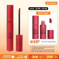 Son Kem Lì 3CE Velvet Lip Tint #Best Ever Đỏ Thuần 4Gr