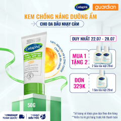 Kem Chống Nắng Dưỡng Ẩm Cho Da Nhạy Cảm Cetaphil Daily Defense SPF50 50G