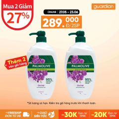 Sữa Tắm Dưỡng Ẩm Palmolive Hoa Phong Lan Đen & Sữa 1L