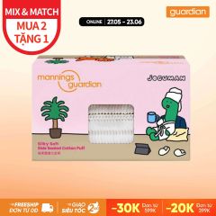 Bông Tẩy Trang Ép Viền Mềm Mại Mannings Guardian Joguman Silky Soft Side Sealed Cotton Puff 100 Miếng