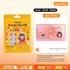 Miếng Dán Mụn Nhiều Màu Sắc Dododots Acne Patch Fruit Partay Hình Trái Cây 20 Cái 
