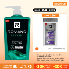Sữa Tắm Hương Nước Hoa Classic Romano 650Gr