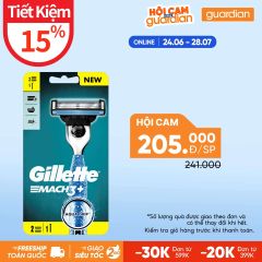 Dao Cạo Râu GILLETTE Mach3 Fresh - Hộp 1 Cán & 2 Lưỡi