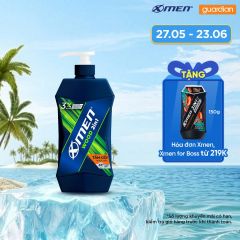 Tắm Gội Nước Hoa X-Men Wood 2In1 Thơm Lâu Sạch Sâu 650G