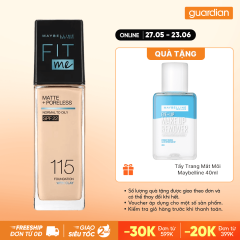 Kem Nền Mịn Nhẹ Kiềm Dầu Maybelline Fit Me Spf22 #115 Ivory 30Ml