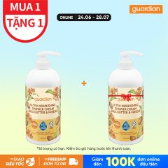 Sữa Tắm Dạng Kem Dưỡng Ẩm Guardian Ultra Nourishing Shea Butter & Freesia Shower Cream Bơ Hạt Mỡ & Hoa Lan Tiên 1000Ml