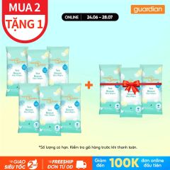 KHĂN ƯỚT MANNINGS GUARDIAN HƯƠNG GIÓ BIỂN 10 MIẾNG X 3 GÓI