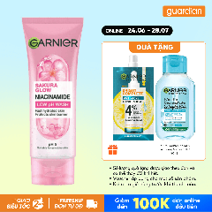 Sữa Rửa Mặt Garnier Sakura Glow Niacinamide Low PH Wash 100ml