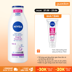 Sữa Dưỡng Thể Giúp Hỗ Trợ Sáng Da Ban Đêm Night White Nivea 200Ml