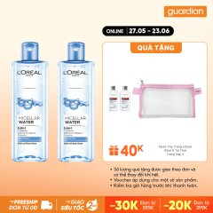 Combo 2 Nước Tẩy Trang L'Oréal Paris 3 In 1 Micellar Water Làm Tươi Mát Da 400Ml