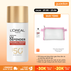 Kem Chống Nắng L'Oreal Mỏng Nhẹ Bảo Vệ Tối Đa Uv Defender Invisible Fluid SPF50+ PA++++ 50Ml