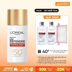 Kem Chống Nắng L'Oreal Mỏng Nhẹ Bảo Vệ Tối Đa Uv Defender Invisible Fluid SPF50+ PA++++ 50Ml