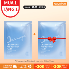 Mặt Nạ Microfiber Mãng Cầu Làm Dịu Da - Emmié Cherimoya Microfiber Mask 28g