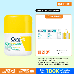 CERAVE  SỮA CHỐNG NẮNG MỎNG NHẸ KHÔ THOÁNG SPF50+ 50ML