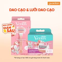 Combo 1 GILLETTE VENUS DCAO W.TEA 2UP & 1 GILLETTE VENUS LUOI DCAO W.TEA 4C