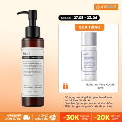 Dầu Tẩy Trang Klairs Làm Sạch Sâu Cho Mọi Loại Da Gentle Black Deep Cleansing Oil 150Ml