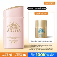 Sữa Chống Nắng Dịu Nhẹ Dành Cho Da Nhạy Cảm & Trẻ Em Anessa Perfect Uv Sunscreen Mild Milk Spf50+ Pa++++ 60Ml