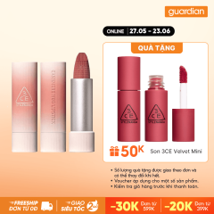 Son Sáp Mịn Lì 3CE Cashmere Hug Lipstick #01 Oat - Be Yến Mạch 3.5G