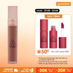 Son Kem 3CE Blur Water Tint #Laydown Hồng Đào Nude 4,6Gr