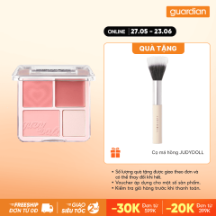 Phấn Má Hồng & Phấn Bắt Sáng 4 Ô Judydoll Blush & Highlight #02 Soft Peach 9G