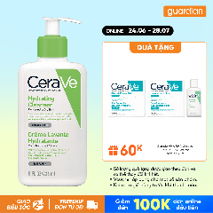 Sữa Rửa Mặt Dưỡng Ẩm, Làm Sạch Sâu Dành Cho Da Thường & Da Khô Cerave Hydrating Cleanser 236Ml