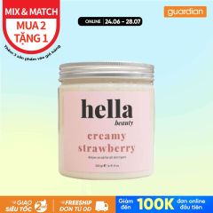 Tẩy Tế Bào Chết Cơ Thể Hella Beauty Từ Kem Dâu 500gr