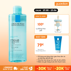 Nước Tẩy Trang Sạch Sâu, Kiểm Soát Nhờn Cho Da Dầu La Roche-Posay Effaclar Micellar Water Ultra Oily Skin 400ml