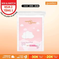 Bông Tẩy Trang Vuông Mannings Guardian Cotton Square Puff 300 Miếng