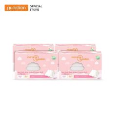 Bông Tẩy Trang Viền Ép Mềm Mại Mannings Guardian Silky Soft Side Sealed Cotton Puff 100 Miếng x 4