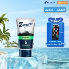 Sữa Rửa Mặt X-Men Loại Bỏ 5 Tác Nhân Ô Nhiễm Go Detox Ngừa Mụn Hỗ Trợ Sáng Da 100Gr