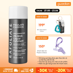 Dung Dịch Loại Bỏ Tế Bào Chết Paula's Choice Skin Perfecting 2% BHA Liquid Exfoliant 30ml