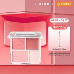 Phấn Má Hồng & Phấn Bắt Sáng 4 Ô Judydoll Blush & Highlight #02 Soft Peach 9G