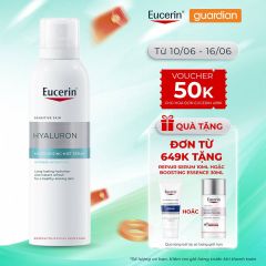 Xịt Khoáng Dưỡng Ẩm & Giảm Nếp Nhăn Eucerin Hyaluron Mist Spray Cho Da Nhạy Cảm 150Ml
