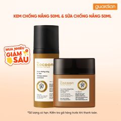 Combo 1 COCOON KCN BI DAO SPF50+ 50ML & 1 COCOON SCN BI DAOSPF50 50ML