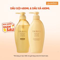 Combo 1 Dầu Gội Tsubaki Phục Hồi & Bồng Bềnh 450ml & 1 Dầu Xả Tsubaki Phục Hồi & Bồng Bềnh 450ml
